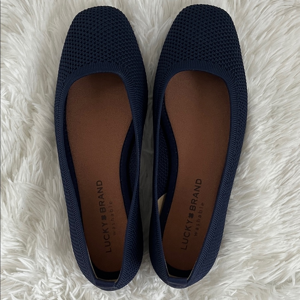 Lucky Brand Women's Daneric Dark Blue Flats